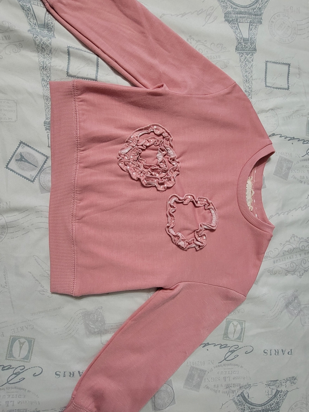 Girls' Pink Heart Ruffle Set - Picture 2 of 5